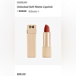 Hourglass Unlocked Soft Matte Lipstick in Zinia